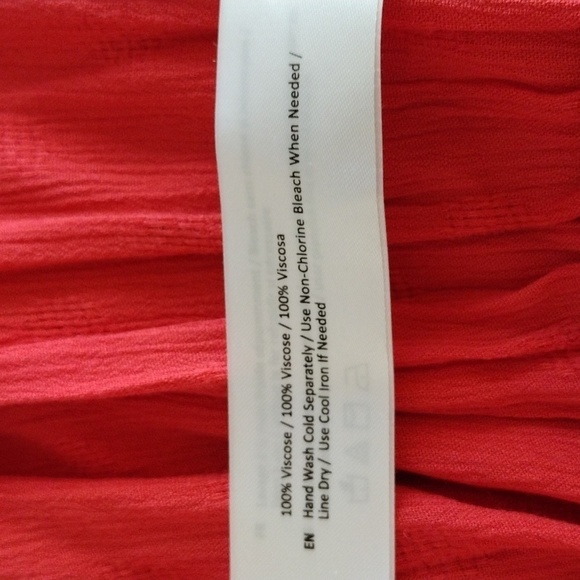 Band Of Gypsies Smocked Hot Coral Square Neck Puffy Sleeve Top Size Small - Picture 9 of 11